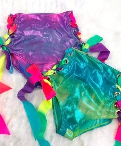 SEA DRAGON STUDIO Rainbow Bright Triangle Top