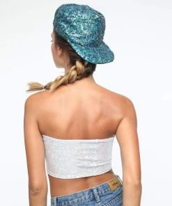 SEA DRAGON STUDIO Holographic Sequin Hat | Peacock Accessories
