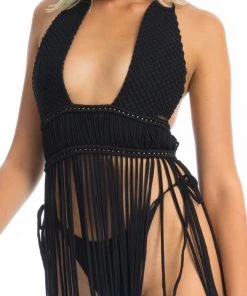 Ladee Taha AZALEA MACRAME DRESS SET | Black 13 Ladee Taha AZALEA MACRAME DRESS SET | Black