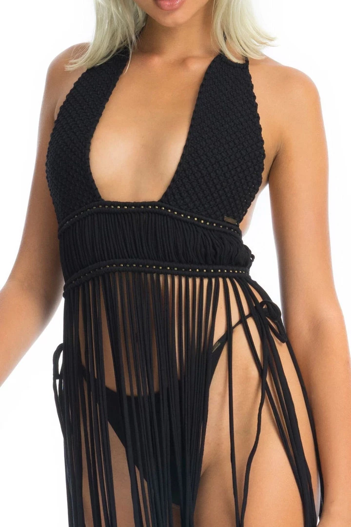 Ladee Taha AZALEA MACRAME DRESS SET | Black 8 Ladee Taha AZALEA MACRAME DRESS SET | Black