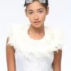 SEA DRAGON STUDIO White Feather Collar