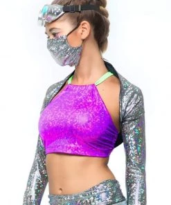 SEA DRAGON STUDIO Tops Holographic Halter Top | 13 Colors