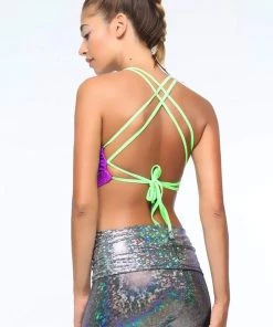 SEA DRAGON STUDIO Tops Holographic Halter Top | 13 Colors