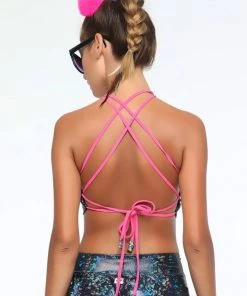 SEA DRAGON STUDIO Tops Holographic Halter Top | 13 Colors