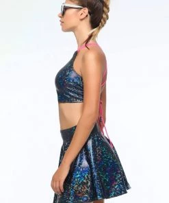 SEA DRAGON STUDIO Tops Holographic Halter Top | 13 Colors