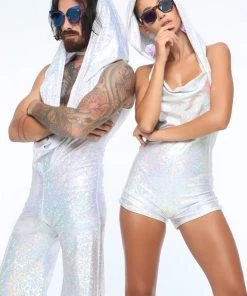 SEA DRAGON STUDIO Mens Holographic Disco Jumpsuit | 13 Colors 13 SEA DRAGON STUDIO Mens Holographic Disco Jumpsuit | 13 Colors