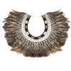 SEA DRAGON STUDIO Men Bejeweled Natural Color Feather Collar 2 SEA DRAGON STUDIO Men Bejeweled Natural Color Feather Collar