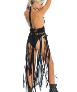 Ladee Taha AZALEA MACRAME DRESS SET | Black