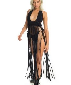 Ladee Taha AZALEA MACRAME DRESS SET | Black 10 Ladee Taha AZALEA MACRAME DRESS SET | Black