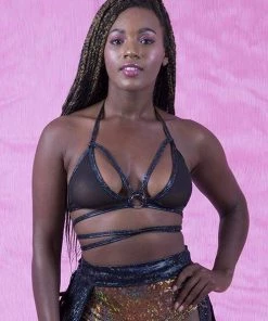 SEA DRAGON STUDIO Mesh Triangle Top | 3 Colors Tops