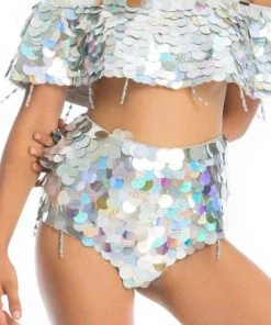 Ladee Taha Bottoms CITY LIGHTS SEQUIN SHORTS | Unicorn Storm