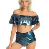 Ladee Taha CITY LIGHTS SEQUIN SHORTS | Moonless Sparkle