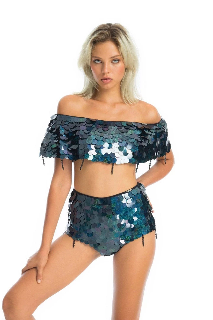 Ladee Taha CITY LIGHTS SEQUIN SHORTS | Moonless Sparkle 3 Ladee Taha CITY LIGHTS SEQUIN SHORTS | Moonless Sparkle