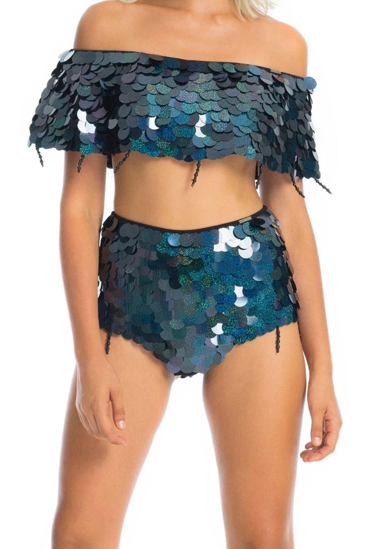 Ladee Taha CITY LIGHTS SEQUIN SHORTS | Moonless Sparkle 6 Ladee Taha CITY LIGHTS SEQUIN SHORTS | Moonless Sparkle