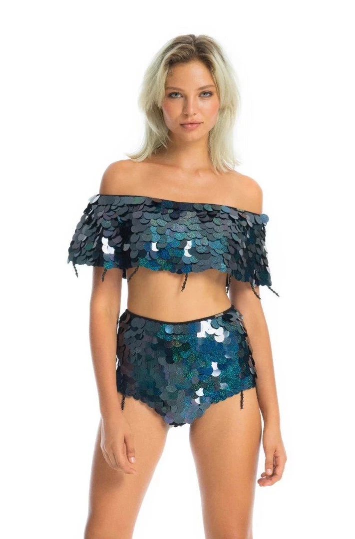 Ladee Taha CITY LIGHTS SEQUIN SHORTS | Moonless Sparkle 5 Ladee Taha CITY LIGHTS SEQUIN SHORTS | Moonless Sparkle