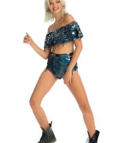 Ladee Taha CITY LIGHTS SEQUIN TOP | Moonless Sparkle