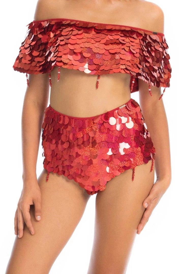 Ladee Taha CITY LIGHTS SEQUIN SHORTS | Red Diamond Bottoms 5 Ladee Taha CITY LIGHTS SEQUIN SHORTS | Red Diamond Bottoms