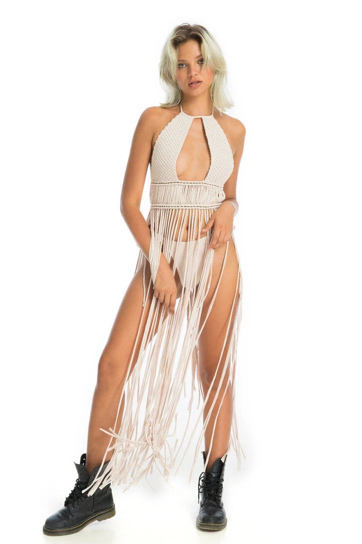 Ladee Taha AZALEA MACRAME DRESS SET | Cream Dresses & Skirts 4 Ladee Taha AZALEA MACRAME DRESS SET | Cream Dresses & Skirts