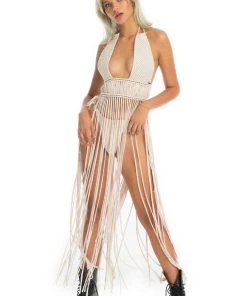 Ladee Taha AZALEA MACRAME DRESS SET | Cream Dresses & Skirts