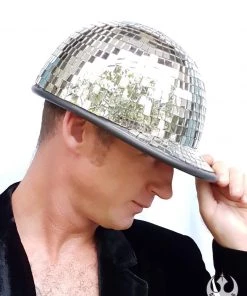 DISCO NERD Men Disco Helmet | Pony Cap