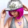 DISCO NERD Men Disco Helmet | Pony Cap