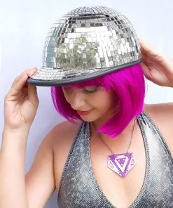 DISCO NERD Men Disco Helmet | Pony Cap