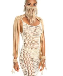 Ladee Taha DREAMERS FACE MASK | Tan