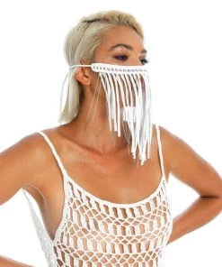 Ladee Taha DREAMERS FACE MASK | White