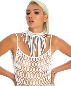 Ladee Taha Tops DREAMERS NECKLACE | White