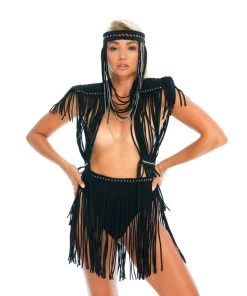 Ladee Taha Bottoms DREAMERS MINI SKIRT | Black