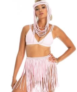 Ladee Taha Bottoms DREAMERS MINI SKIRT | Baby Pink