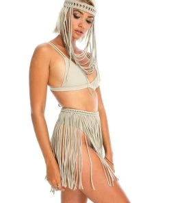 Ladee Taha DREAMERS MINI SKIRT | Nude Bottoms