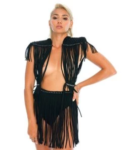 Ladee Taha Bottoms DREAMERS MINI SKIRT | Black