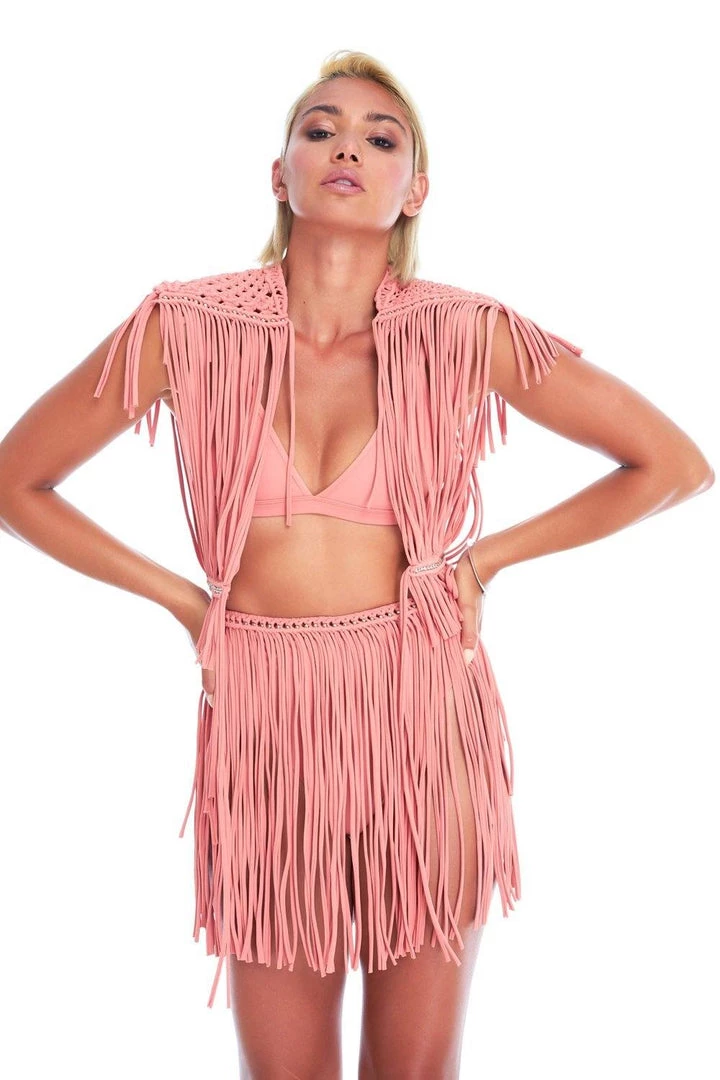 Ladee Taha DREAMERS MINI SKIRT | Nude Rose 3 Ladee Taha DREAMERS MINI SKIRT | Nude Rose