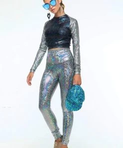SEA DRAGON STUDIO Holographic High-Low Leggings | 13 Colors