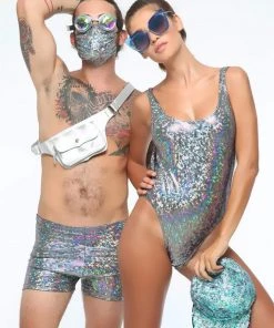 SEA DRAGON STUDIO Most Popular Holographic Retro Bodysuit | 13 Colors