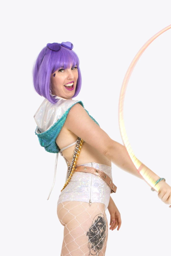 SEA DRAGON STUDIO Mermaid Scale Sequin Halter Top 5 SEA DRAGON STUDIO Mermaid Scale Sequin Halter Top