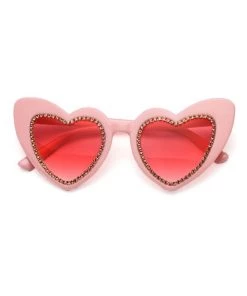 SEA DRAGON STUDIO Eyewear Glamourpuss Glitter Heart Sunglasses