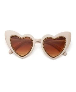SEA DRAGON STUDIO Eyewear Glamourpuss Glitter Heart Sunglasses