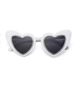 SEA DRAGON STUDIO Eyewear Glamourpuss Glitter Heart Sunglasses