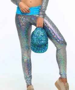 SEA DRAGON STUDIO Holographic High-Low Leggings | 13 Colors
