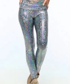 SEA DRAGON STUDIO Bottoms Holographic Fold-Top Leggings | 13 Colors