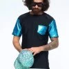SEA DRAGON STUDIO Most Popular Mens Holographic Festival Tee | 4 Colors 1 SEA DRAGON STUDIO Most Popular Mens Holographic Festival Tee | 4 Colors