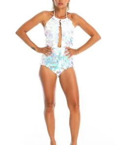 Ladee Taha HARLEQUIN SEQUIN BODYSUIT | Moon Pearl