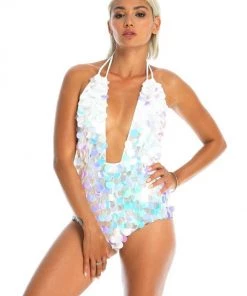Ladee Taha HARLEQUIN SEQUIN BODYSUIT | Moon Pearl