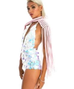 Ladee Taha ORACLE DAWN EPAULETTES 2 | Baby Pink