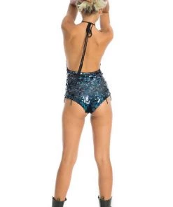 Ladee Taha HARLEQUIN SEQUIN BODYSUIT | Moonless Sparkle