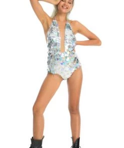 Ladee Taha HARLEQUIN SEQUIN BODYSUIT | Unicorn Storm