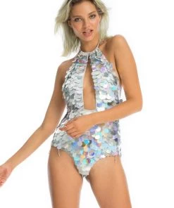 Ladee Taha HARLEQUIN SEQUIN BODYSUIT | Unicorn Storm