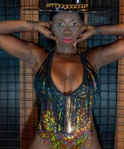 SEA DRAGON STUDIO Fringe Benefits Holographic Bodysuit | 13 Colors Most Popular